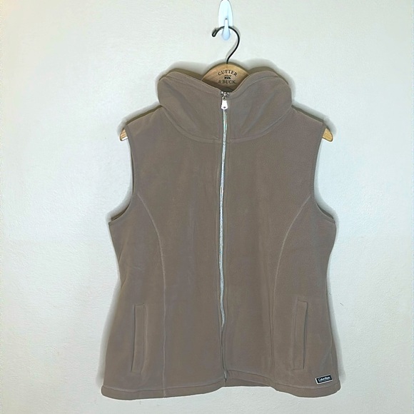 Calvin Klein Jackets & Blazers - Calvin Klein Perfomance Vest Brown Womens Size XL Full Zipper Side Pockets